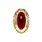 vintage Gouden vintage ring met carneool 14 krt