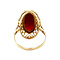 vintage Gouden vintage ring met carneool 14 krt