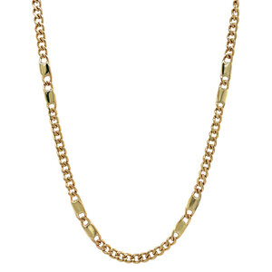 Gouden fantasie collier 14 krt