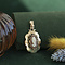 vintage Gouden vintage hanger met camee 14 krt