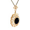 vintage Gold vintage pendant with garnet 14 kt