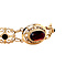 vintage Gouden vintage bootjes armband met granaat 14 krt