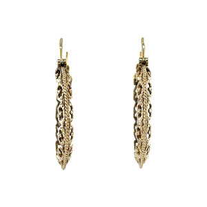 Gold fantasy earrings 14 krt