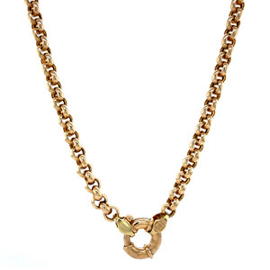 Gouden jasseron collier 14 krt