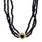 vintage Vintage garnet necklace with gold clasp 14 kt