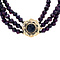 vintage Vintage garnet necklace with gold clasp 14 kt