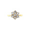 vintage Golden vintage entourage ring with diamond 14 carat