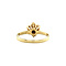 vintage Gouden vintage entourage ring met diamant 14 krt