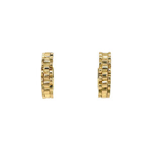 18 ct gold Rolex stud earrings