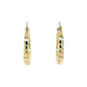 Gouden fantasie oorringen 14 krt