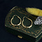 vintage Gold vintage fantasy hoop earrings 14 kt