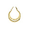 vintage Gold vintage fantasy hoop earrings 14 kt