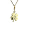 vintage Golden vintage four-leaf clover pendant 14 carat