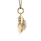 vintage Gouden vintage hart hanger met opaal 14 krt