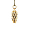 vintage Gouden vintage bananentros hanger 18 krt