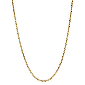 Golden Venetian length necklace 14 carat