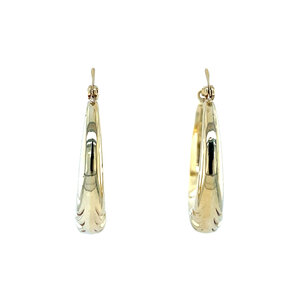 Gouden fantasie oorringen 14 krt