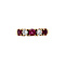 vintage Golden vintage riding ring with ruby and diamond 18 carat