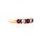 vintage Golden vintage riding ring with ruby and diamond 18 carat