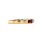 vintage Golden vintage riding ring with ruby and diamond 18 carat