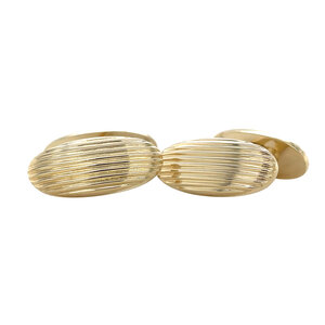 Gouden manchetknopen 14 krt
