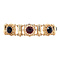 vintage Gold vintage booties bracelet with garnet 14 kt