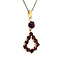 vintage Gold vintage pendant with garnet 18 kt