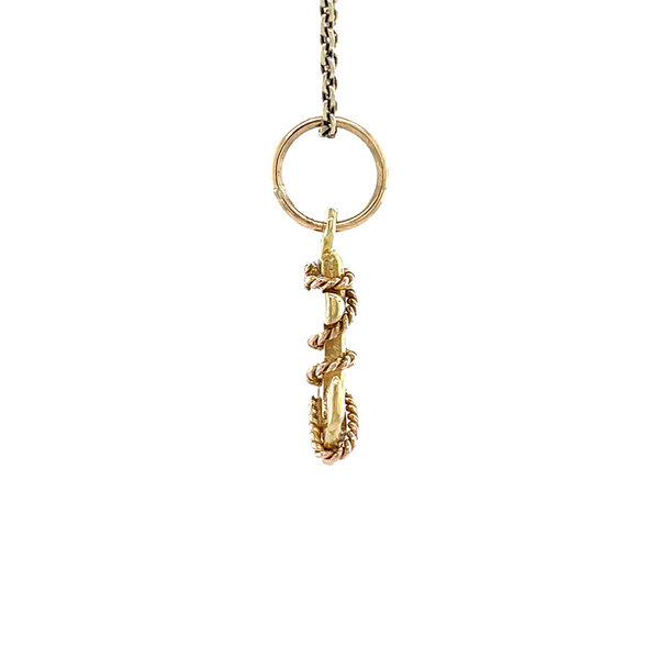 vintage Golden vintage anchor pendant 14 kt