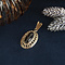 vintage Gouden vintage hanger met granaat 14 krt