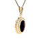 vintage Golden vintage pendant with garnet 14 carat