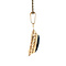 vintage Gouden vintage hanger met granaat 14 krt