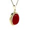 vintage Golden vintage pendant with carnelian 14 ct