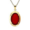 vintage Golden vintage pendant with carnelian 14 ct