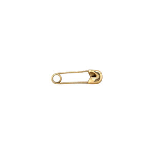 Gouden veiligheidsspeld broche 14 krt