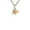 vintage Gouden vintage olifant hanger 14 krt