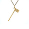 vintage Gouden vintage korfbal paal hanger 14 krt