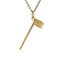 vintage Gouden vintage korfbal paal hanger 14 krt