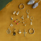vintage Gouden vintage kruis hanger 14 krt