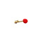 vintage Golden vintage stud earrings with blood coral 14 carat