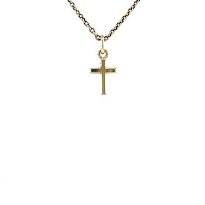 Gouden kruis hanger 14 krt