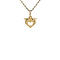 vintage Gold vintage pendant heart with dolphins 14 krt