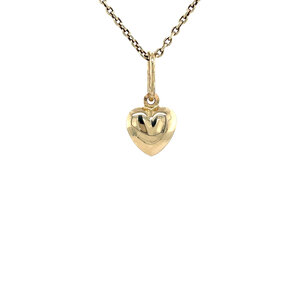 Gouden hart hanger 14 krt