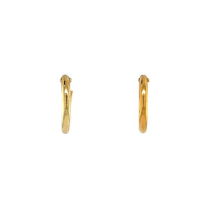 Gold earrings mini 18 krt