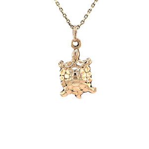 Gouden schildpad hanger 14 krt
