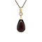 vintage Gold vintage pendant with smoky quartz 14 kt