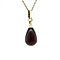 vintage Gold vintage pendant with smoky quartz 14 kt