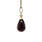 vintage Gold vintage pendant with smoky quartz 14 kt
