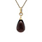 vintage Gold vintage pendant with smoky quartz 14 kt