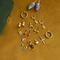 vintage Gold vintage faith, hope and love pendant 14 krt