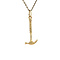 vintage Vintage gold hammer pendant 14 krt